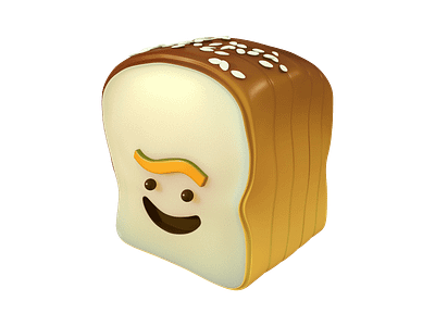 Loaf Icon 3d 3d icon 3d logo logo logo design logos