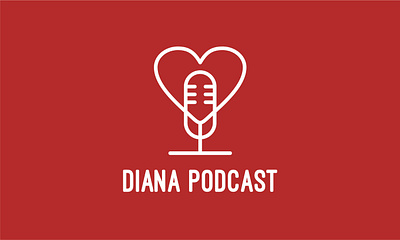 Diana Podcast minimalist logo design brand business design logo logo design minimalist podcast simple