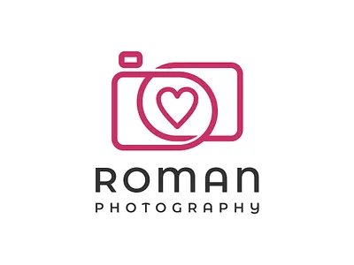 roman photography minimalist logo design abstract logo branding business logo design heart inspirational logo logo design logo ideas minimalist logo photography logo romance logo simple logo