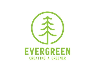 evergreen minimalist logo design abstract logo branding business logo design green logo inspirational logo logo design logo ideas minimalist logo natural simple logo