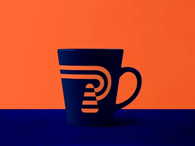 ParkConstruct Mug Design brand identity design branding clean flat logo minimal mockup mug mug mockup