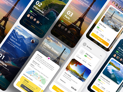 Explorer App dailyui design ui uiinspiration user experience ux uxui uxui uitrends userinterface