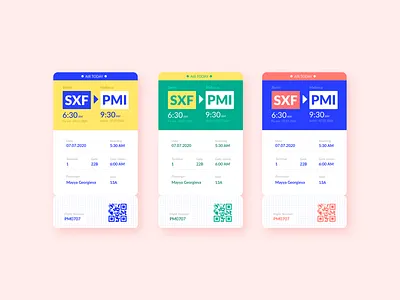 Boarding Pass airplane artdirection boarding boardingpass branding colors dailyui design modern ticket tickets ui uiux visual design