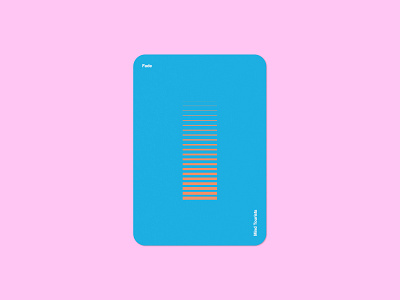 Mind Tourists Cards Fade bauhaus branding cards design flat geometric illustration minal minimal minimalism minimalistic music playing portfolio poster shape simple typography vector