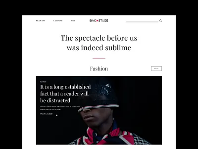 Backstage — Fashion, Culture, Art. app design ecommerce design fashion fashion brand logo design magazine media