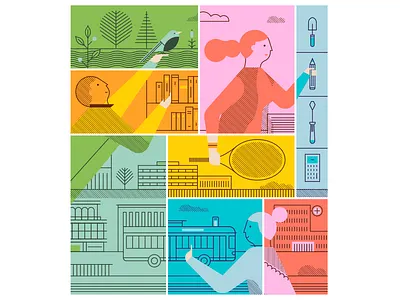 SURES Campaign advertising illustration vector