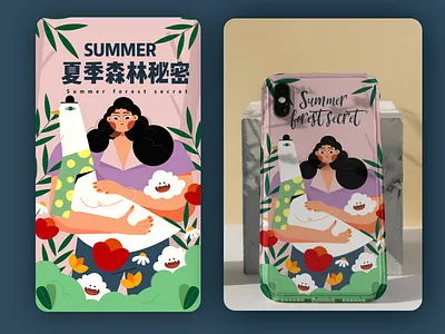 SUMMER design illustration illustrations／ui illustration／ui poster typography