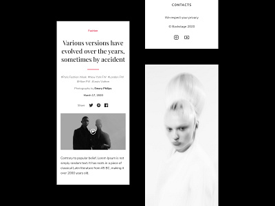 Backstage — Mobile App Design app design fashion app minimalism mobile app