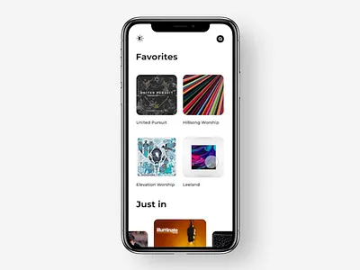 Music App Interaction app interaction interface iphone minimal music