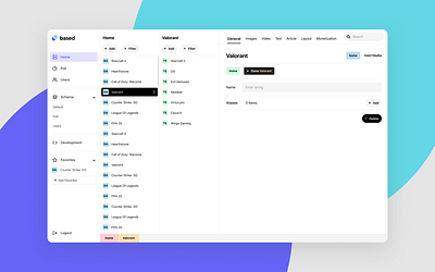 Database Dashboard | Web App content control dashboard dashboard ui database hierarchy overview tool web web app