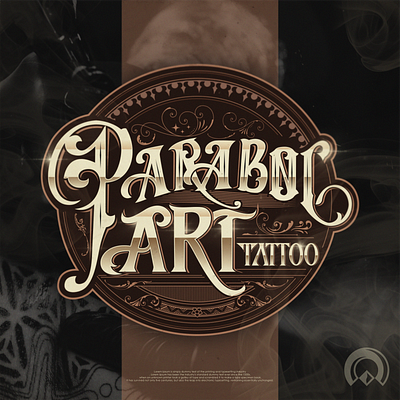 Parabol Art Tatto studio branding design designs fire icon illustration logo typography vector
