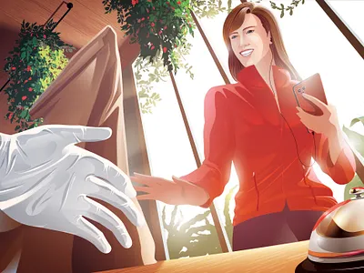 The small step (Open for Business) art bakery business cafe concept coronavirus creative happiness illustration new normal normal open pandemic vector