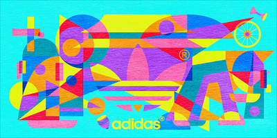 Illustration for Adidas Originals Beijing Shop abstract abstract art abstractart adidas adidas originals beijing branding branding design cityscape cityview design geometric geometric art geometric design geometric illustration geometrical illustration illustration art shop design sports branding