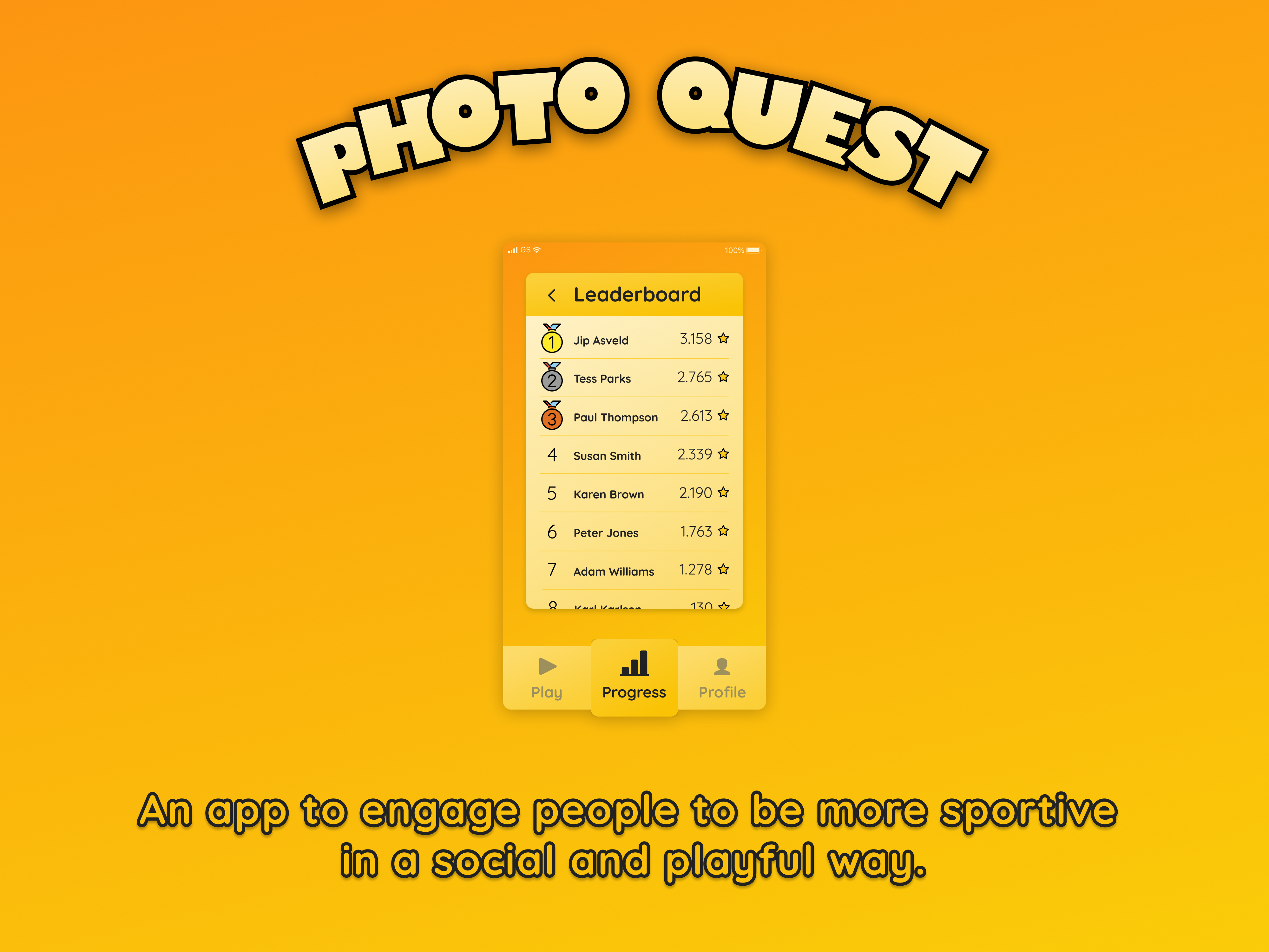 Example of DailyUI - Day 19 - Leaderboard