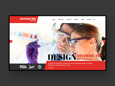 Dai Dong Tien Website Design black web red website ui ux web design