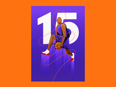 Vince Carter basketball illustration illustrator nba sports