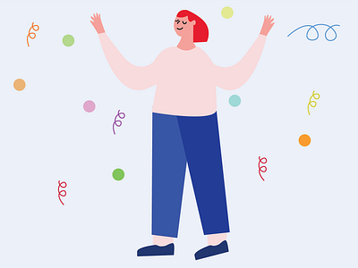 Relax mood activity ai ai illustration calm character design girl character icon vector illustration mood relax ui vector vector illustration