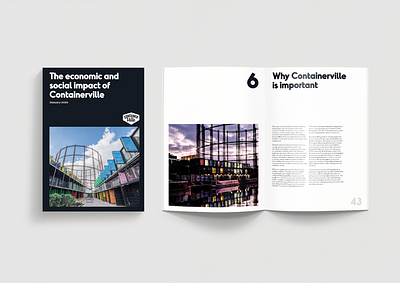 Containerville • Editorial Design containerville cover editorial design editorial layout graphic design print publication publication spreads