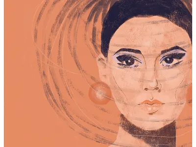 NOVITA S 1965 adobe editorial illustration fashion illustration illustration photoshop portrait