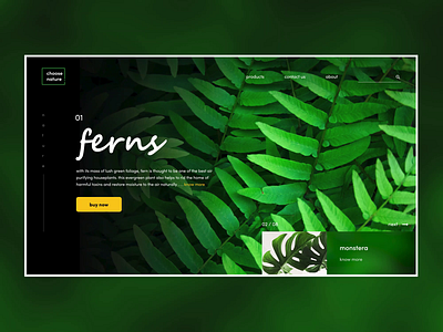 Choose Nature adobe xd after effect animation app app design design experience design interaction design micro interaction nature plants trees ui uiux ux web design