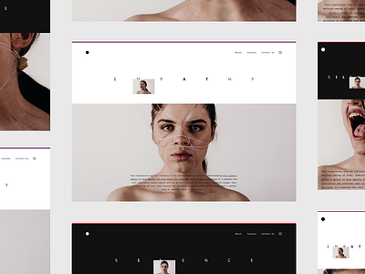 O Website Layout Exploration blog clean concept courses design details empathy interaction interface layout minimal news silence stories ui user interface design ux web webdesign website