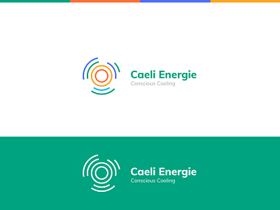 Caeli Energie logo design air conditioning branding cooling creative logo development energy identity logo design logotype startup system technology