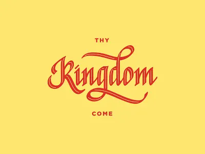 Kingdom Come brushcalligraphy chalk chalk lettering gothic gothic lettering lettering lettering logo logo design typography vintage