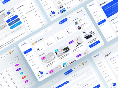 StudyGy Web App affiliate app design assets clean concept courses dashboard flat illustration interface learning learning platform minimalism study ui ux web webdesign webinar