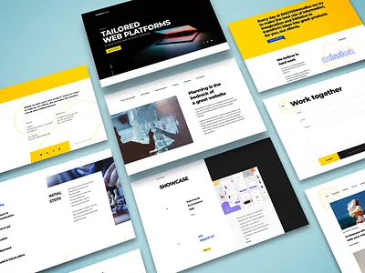 Design Agency Website interaction design styleguide ui design ux ui design