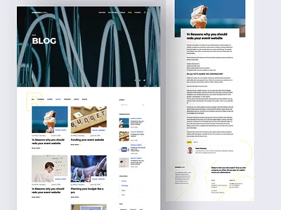Design Agency Website / Blog ui ux ui design