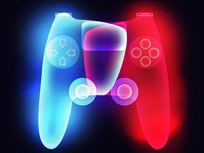 PS4 Controller design photoshop