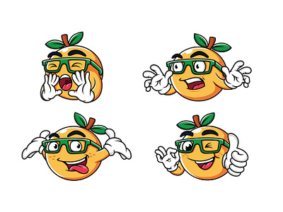 Orange mascot 🍊 cartoon character cute design illustration logo love mascot design orange orange juice vector