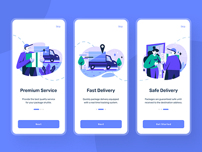 Delivery Mobile - App app app design character character design courier delivery app design express flat design illustration iphone 11 pro minimalist mobile design mobile ui mobile uiux package ui uiux ux vector