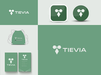 Tievia logo design for gym branding design fitnessbusiness fitnesslogo geometric logo geometry graphic design gym gym logo design gymlogo illustration lettermark logo logo identity logos t tv logo tv logo design v vector