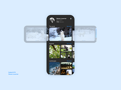 DailyUI 072 Image slider 072 72 application carousel daily 100 challenge daily ui dailyui dailyui 072 design image mobile photo slide slider ui