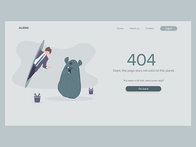 DAILY UI 008 - 404 error page adobe adobexd daily ui dailyui dailyui008 design ui uidesign