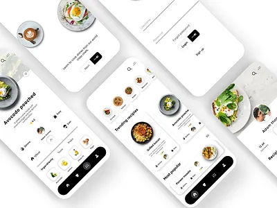 Cooking recipie. adobexd blackandwhite chennai chennai designer clean cooking cooking app design mobile app mobile ui mobileappdesign mockup recipie uidesign user experience user interface design ux design uxdesign uxui uxuidesign