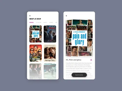 Daily UI #063 - Best of app app design minimalist minimalist design mobile mobile app mobile design mobile ui mobileapp movie movie ui movieapp top ui ui ux ui design uidesign uiux ux uxdesign