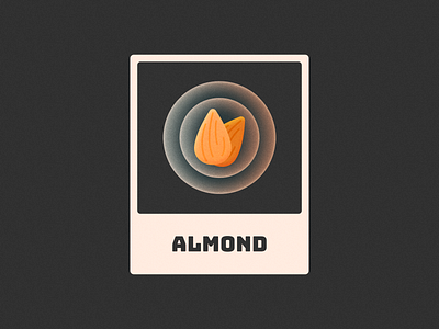 Almond! almond almonds amazigh amlou brand branding gradient grain icon illustration logo logo design luuz luz mark morocco noise nut symbol texture