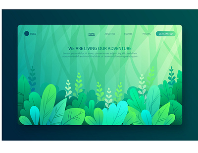 Green Web Concept green website greenhouse greens modern ui website new concept website builder website design