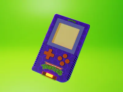 Ninja Turtles Game Console 3d b3d blender blender3d blendercycles console cycles game gamer gaming modeling mutant ninja render teenage tmnt turtle