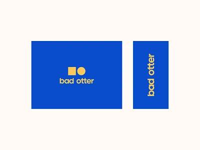 Bad Otter Logo blue brand branding company contrast design digital digitallogo graphic identity identity branding identitydesign logo logodesign logotype minimal minimalist logo vector