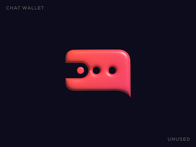 wallet + chat (3d logo) 3d 3d design 3d logo bubble cash chat combination conversation finance investment logo logo 3d logo design logodesign message modern 3d logo money pay talk wallet