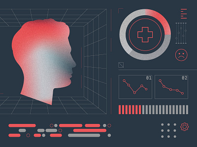 Health branding design geometry illustration illustrations layout pattern ui vector