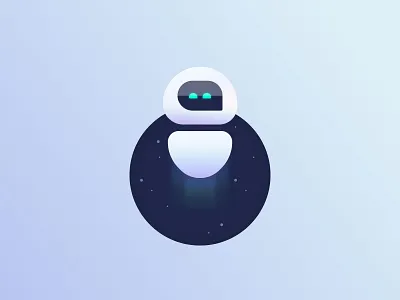 Telli 🤖 ai app assistant branding character chatbot design flat gradient icon illustration illustrations illustrator mobile robot rocket ui ux vector