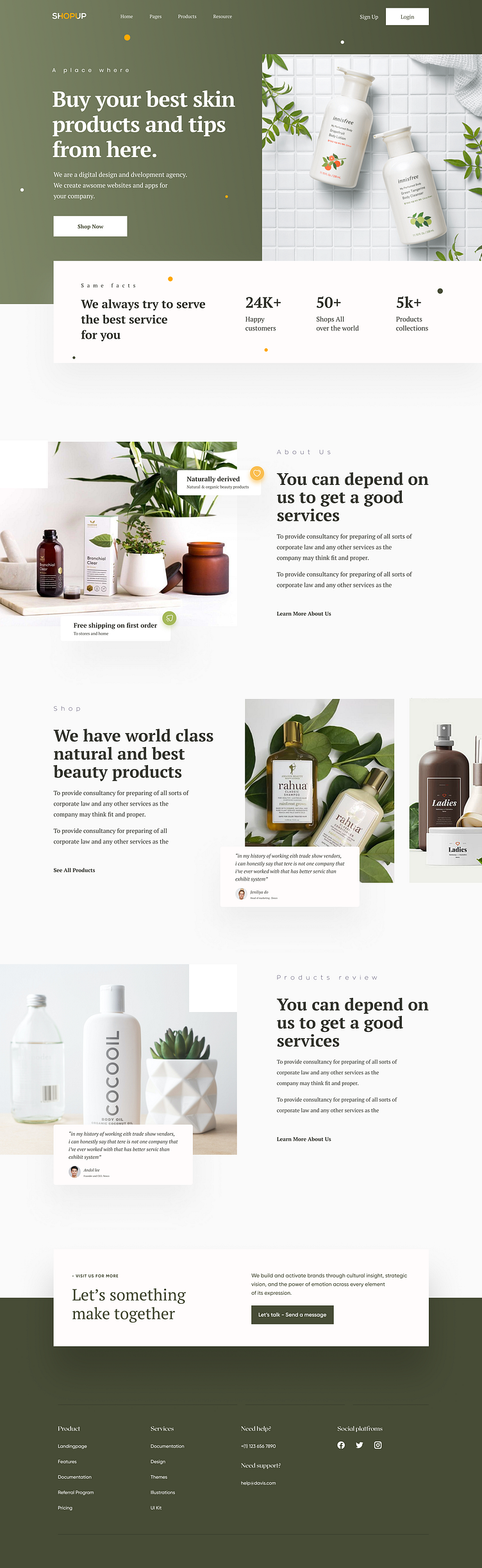 Cosmetic Store Website Design by Suzauddoula Bappy for Zeyox Studio on ...