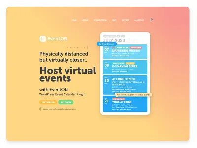Host virtual events
