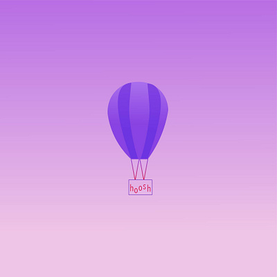 hot air balloon logo design logo typography vector