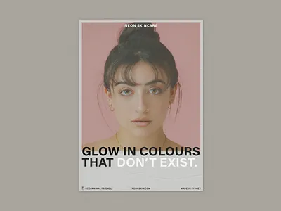 NEON SKINCARE art direction brand brand design brand identity branding branding concept design editorial fashion brand poster skincare typography