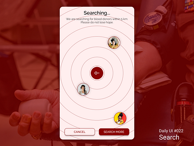 Daily UI #022 Search blood donation daily ui daily ui 022 dailyui search searching ui ui inspiration ui ux uidesign uiux